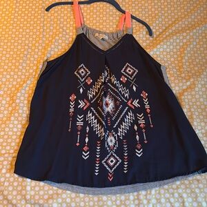 Rewind Tank Blue/Pink